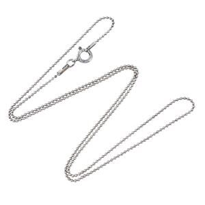 Vintage Sterling Silver 925 1mm MSCO Ball Chain Necklace 16"